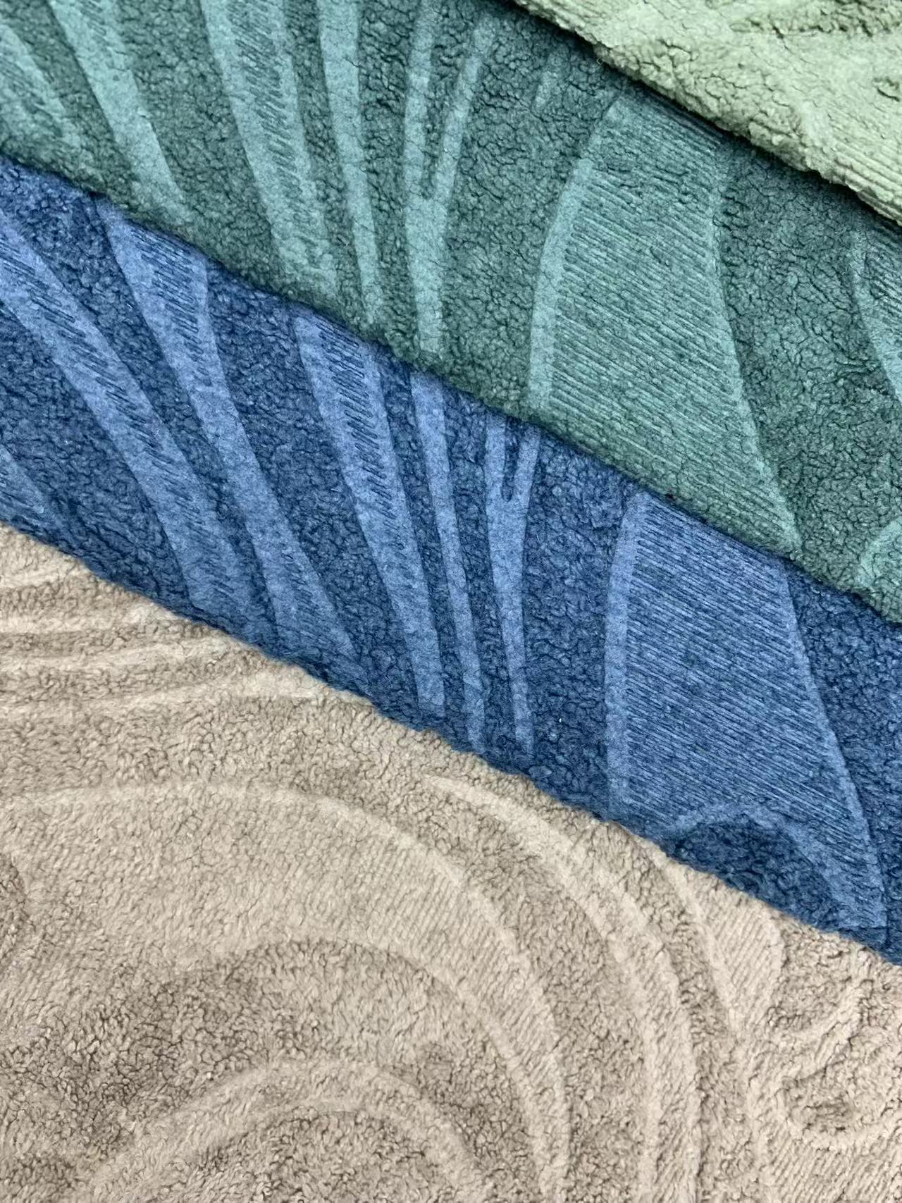 Soft 300G Embossed Velvet Upholstery Fabric for Sofa