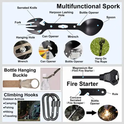 Professional Survival Gear: Outdoor Accessories Emergency Camping Kit