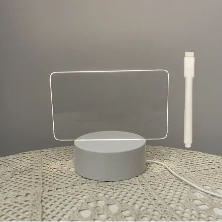 Creative LED Night Light Note Board & Message Board with Pen: USB Power, Decorative Night Lamp & 3D Lights