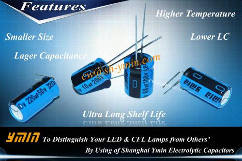 Miniature Radial Lead Type Aluminum Electrolytic Capacitors offered by Shanghai Yongming