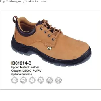 Men\'s Black Nubuck   Leather Safety Shoes