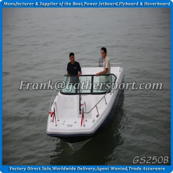 Hot sale 7.6m fiberglass bowrider boat