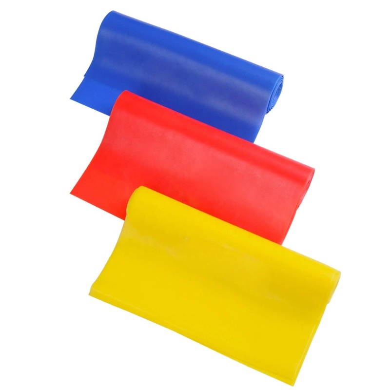 Elastic Stretching Yoga Therabands: Home Gym Exercise Bands for Fitness and Physical Therapy