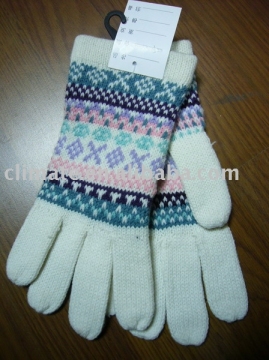 100% Acrylic Knitted Gloves