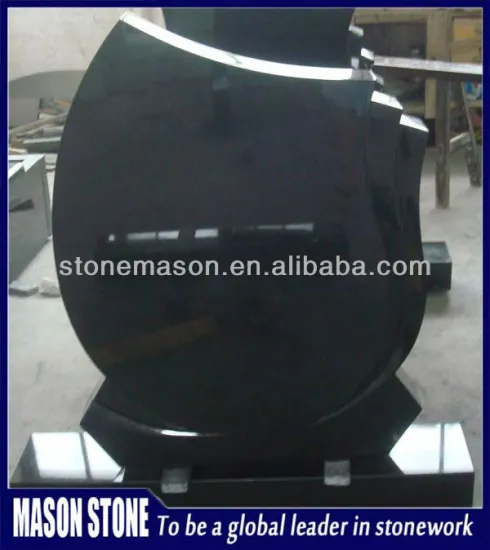 traditional russian black headstone