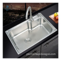 Handmade Kitchen Sinks: Thickened Stretch Basin in Stainless Steel