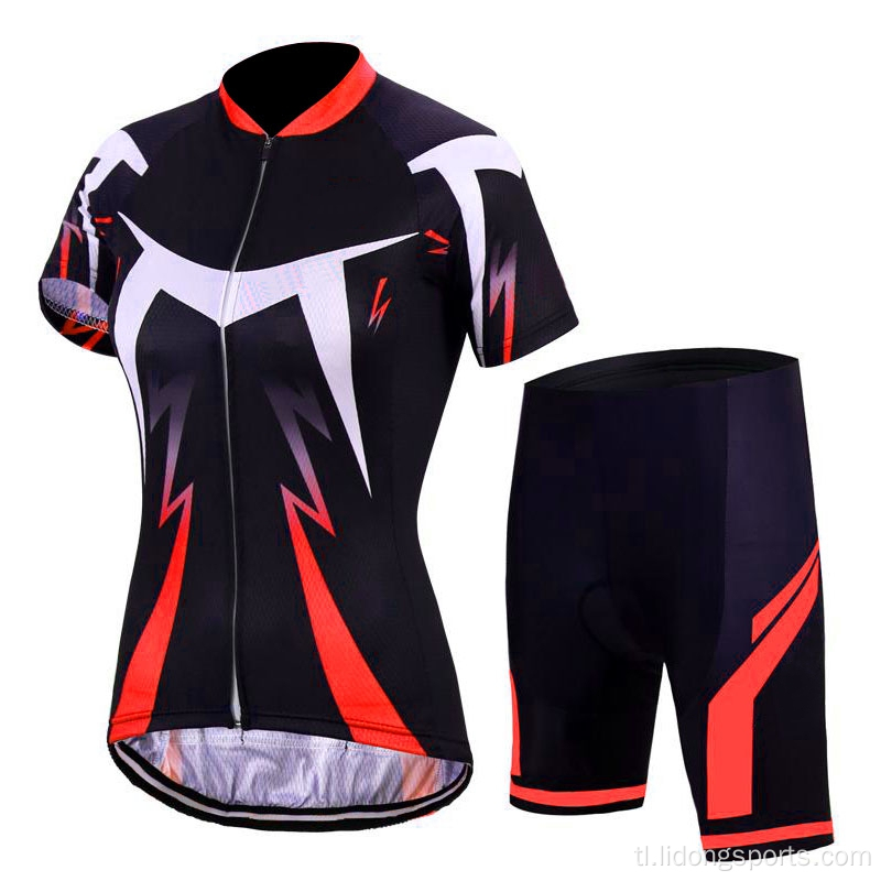 Pasadyang breathable mabilis na dry sport cycling bike uniform