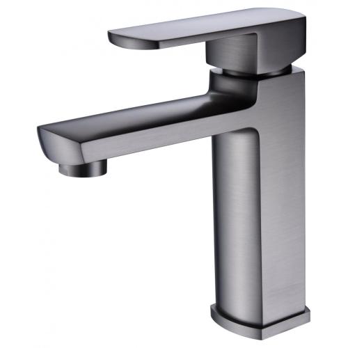 Modern Single Hole Faucet Black Bathroom Hotel Hot and cold Water Mixer Taps