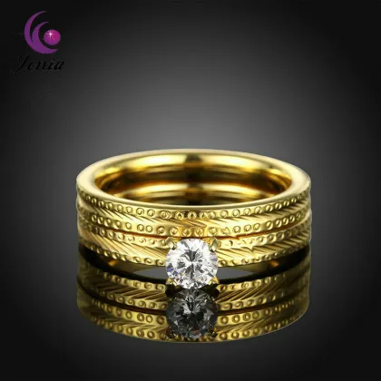 Jenia Popular Jewelry Jewellery Women Rings Plated 18k Gold Rings