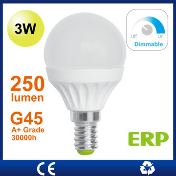 3W Dimmable LED G45