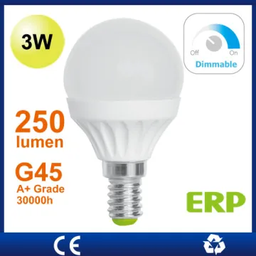 3W Dimmable LED G45