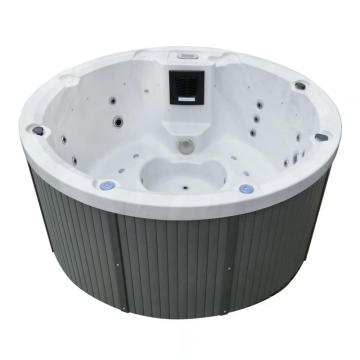 Round spa acrylic hot tub for 7 person