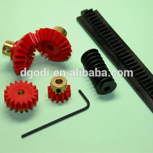 China gear manufacturer custom good plastic small rack and pinion gears
