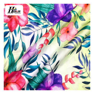 Korean Elastic Satin Silk Chiffon Fabric 100% Polyester for Clothing