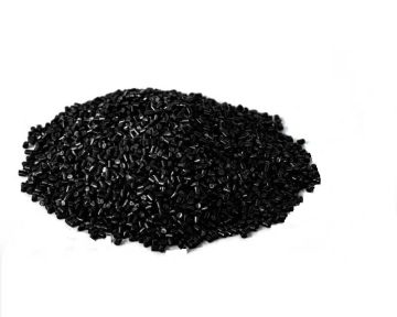 Yarns use in-situ polyamide 6 native black flakes