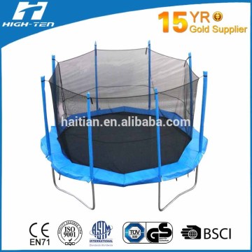 Cheap simplified 12ft Octagonal Trampolines with Enclosure