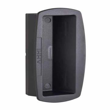 PA66 Black Plastic Recessed Rectangular Flush Pull Handle PL027