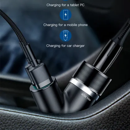 Baseus Dual USB Car Charger For iPhone Samsung Xiaomi mi 3.4A Fast Charging Car Phone Charger Adapter Cell Mobile Phone Charger