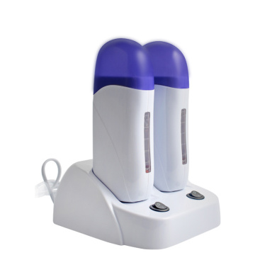 Professional Depilatory Wax Hair Removal Machine Roll On Depilatory Wax Heater Salon Waxing Hot-Cartridge Double Seater US/UK/EU