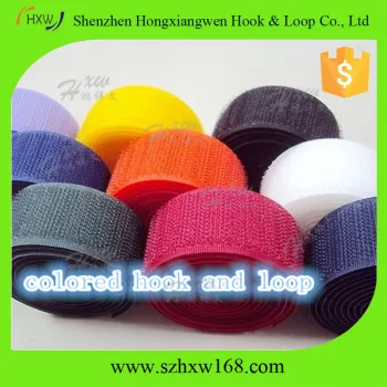 Colored One Wrap Hook & Loop Fastening sew on