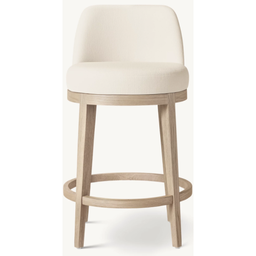 Sièges de bar modernes en chêne avec coussins moelleux pour lieux haut de gamme