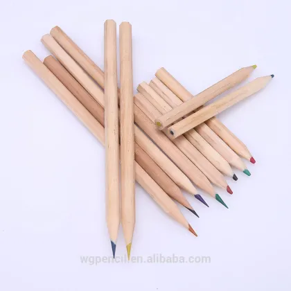 Natural wood colored pencils/12 colored pencil with burlywood pencil body