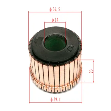 High Quality OD36.5*ID14*L27-32 Segment Auto Starter Armature Motor Commutator, Spare Parts
