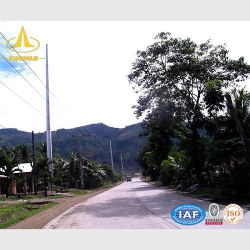 110KV पावर ट्रांसमिशन जस्ती स्टील पोल