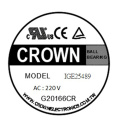 CROWN 110v 230v 25489 Axial flow AC fan