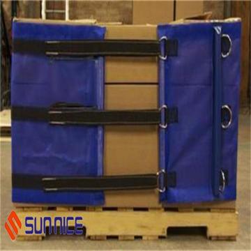 Impacco termoretraibile pallet con cinturini angolari