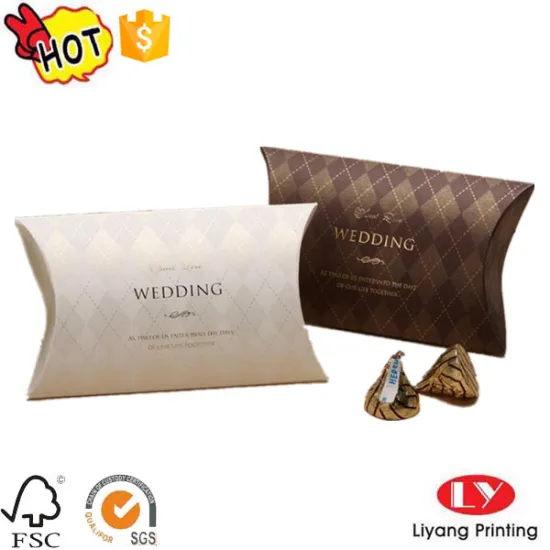 Sweet Custom Wedding pillow gift packaging box