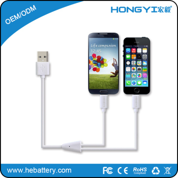 hot sale usb extension cable with 2 in 1 usb cables for universal smart phone chager cable usb HE-818T[HONGYI]