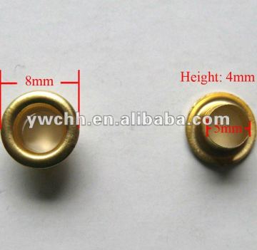 fashion gold metal eyelets