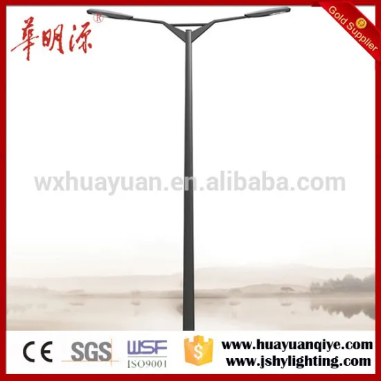 outdoor galvanized single arm road street lighting poles