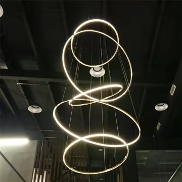 ETL CETL CHOOP a forma di cerchio di lusso dimensioni personalizzate illuminazione moderna italiana di legno moderno