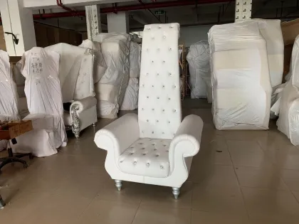 Chinese king throne chair and queen chair rental