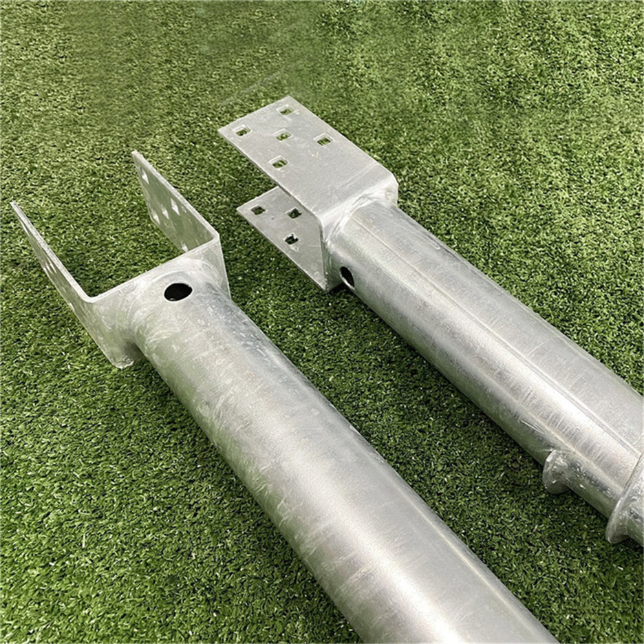 ground screw with flange