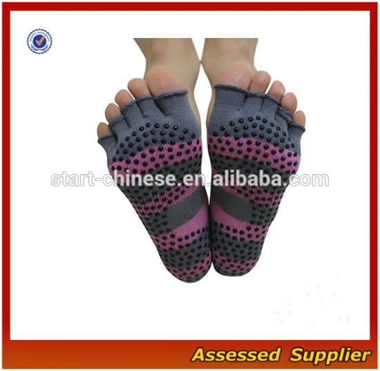 Men&Women Yoga Toeless Socks Grip Socks for Pilates, Yoga, Toeless Yoga Socks with Non-Slip Dots--ZP01181