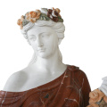 Hand Carved Marble Maidens Red and White Classic