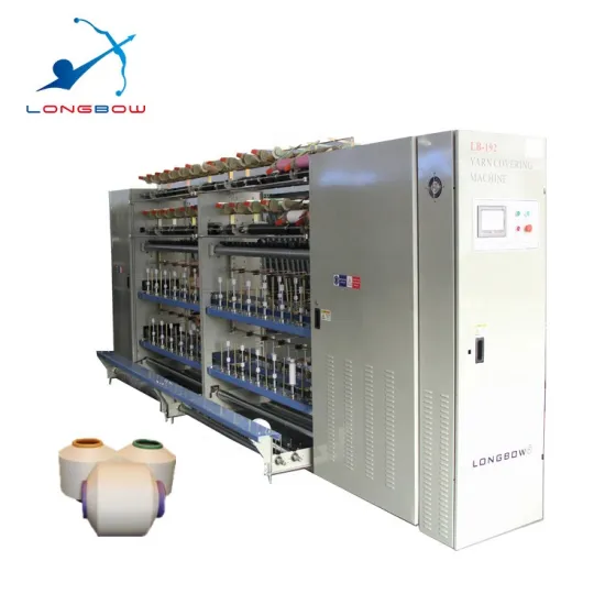 LB-192 LONGBOW: Advanced Full-Electronic Computerized Spandex Yarn Covering Machine of Menegatto Type OMM
