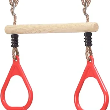Trapeze Swing Bar Attachment for Warrior Obstacle Course - Outdoor Playground Accessories Jungle Gym Monkey Ring