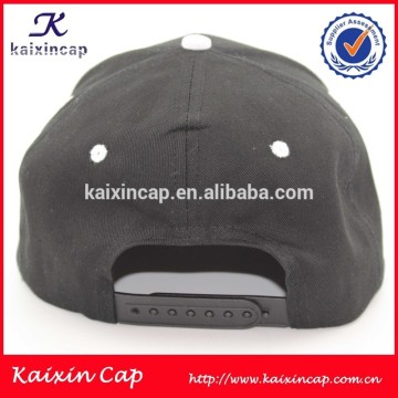 plastic snapback closire cotton fabric 3D embrodiery logo snapback cap