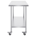 Heavy duty stainless steel kitchen work table