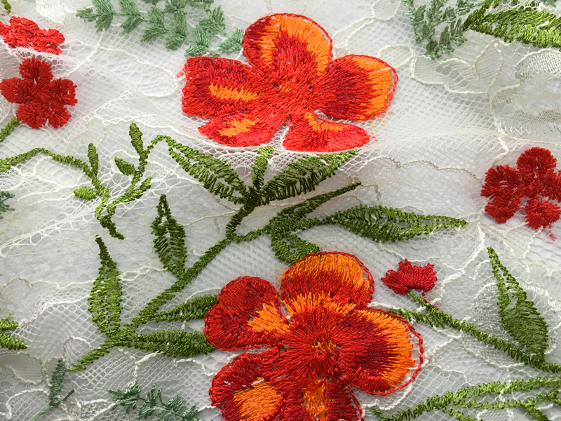 Lace Mesh Embroidery Fabric