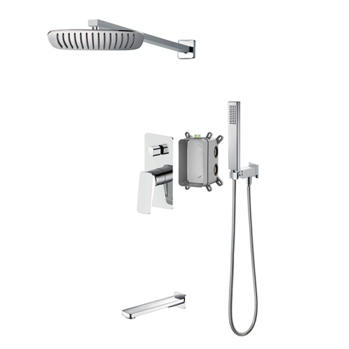 Black Shower Faucet With Rough In Valve