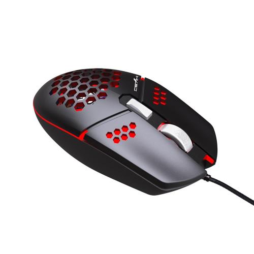 Led Wired Gaming Mouse 8000DPI Wired Hole Gaming Mouse With Fan Programming Manufactory