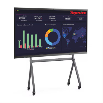 55 Inch Topnice Pop Display Projection Interactive Whiteboard for Conference Room, Teaching, and Training