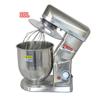 10 Liter Stand Flour Mixer - Planetary Food Mixer for Bakery
