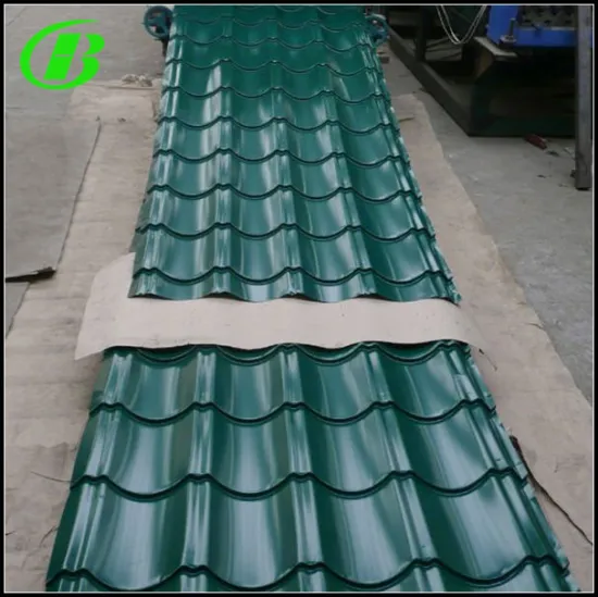 red corrugated sheet for building materials