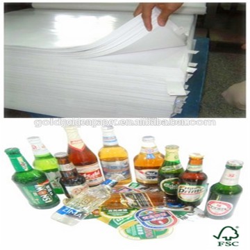 60g 70g 75g 80g wet strength paper beer label with good quality